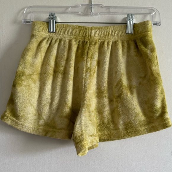 Billabong Kids Girls Yellow Tie Dye Super Soft Comfy Towel Cloth Shorts Size M - Picture 2 of 6